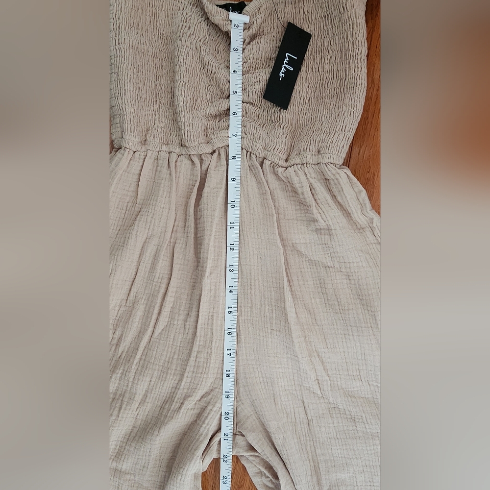 Lulus Daniyah Smocked Flutter Sleeve Wide-Leg Jumpsuit - Picture 7 of 8
